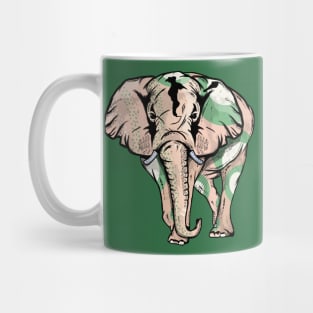Elephant Green Spots Mug